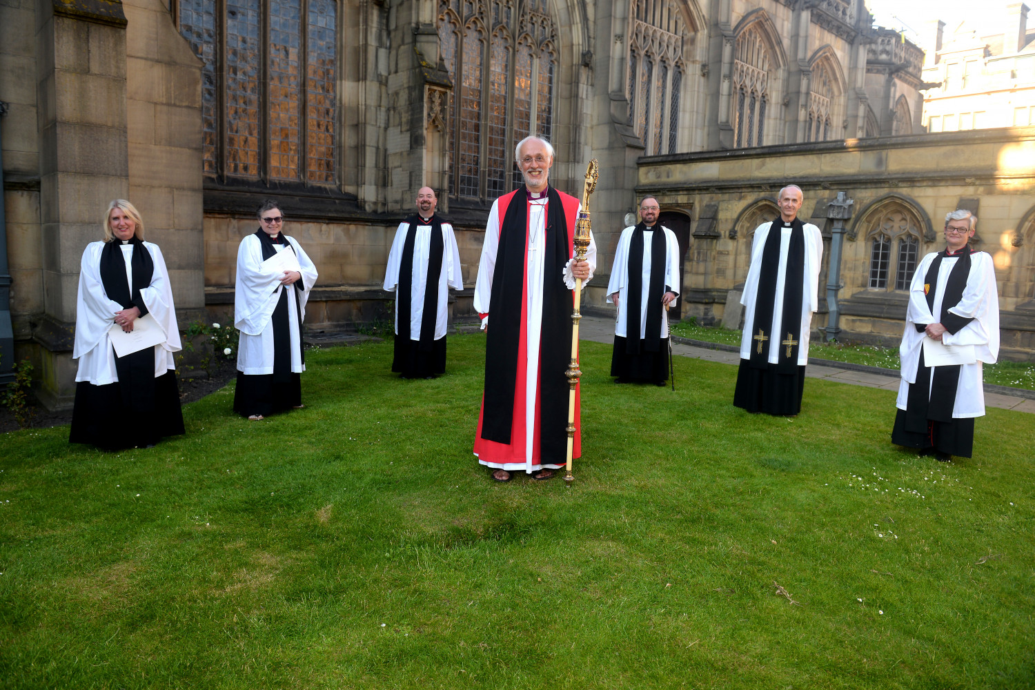 Area Deans with the Bishop of Manchester