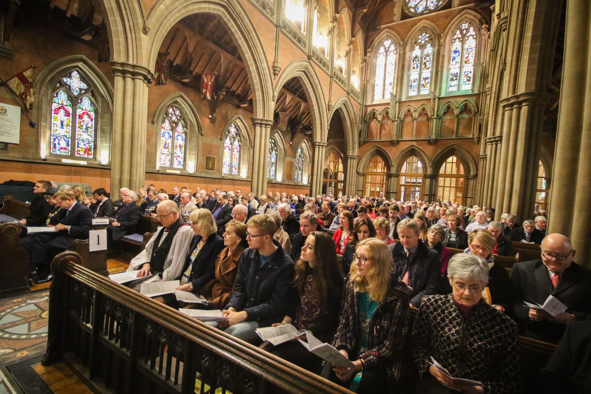 Congregation at Bury parish church 